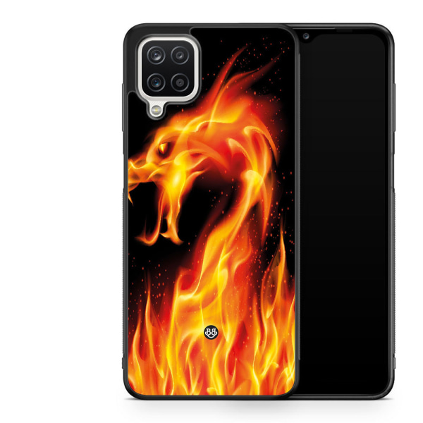 Bjornberry Skal Samsung Galaxy A12 -Flames Dragon