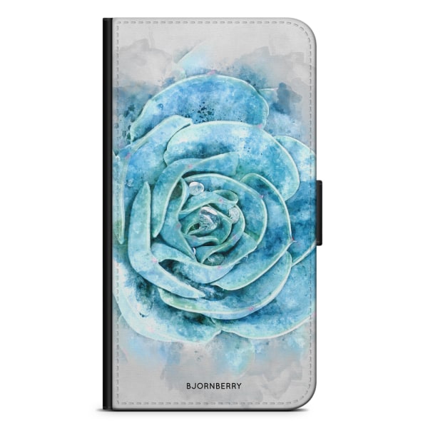 Bjornberry Fodral Samsung Galaxy S5/S5 Neo- Blå Kaktus