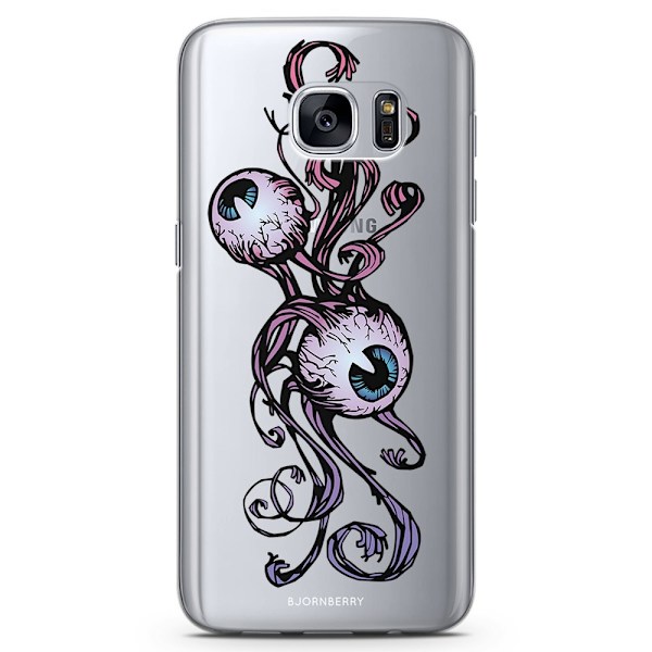 Bjornberry Samsung Galaxy S6 Edge TPU Skal -Ögon
