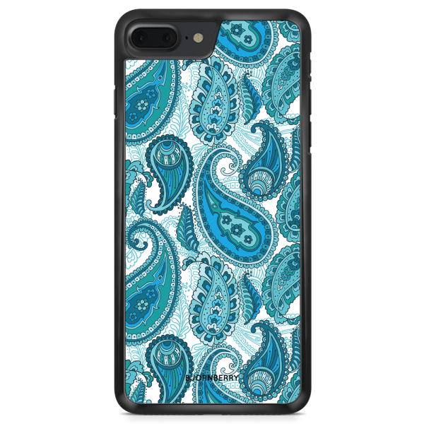 Bjornberry Skal iPhone 8 Plus - Blå Paisley