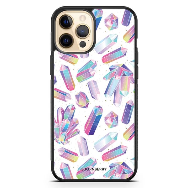 Bjornberry Hårdskal iPhone 12 Pro Max - Kristaller Regnbåge