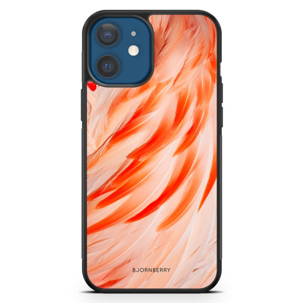 Bjornberry Hårdskal iPhone 12 Mini - Flamingo Fjädrar