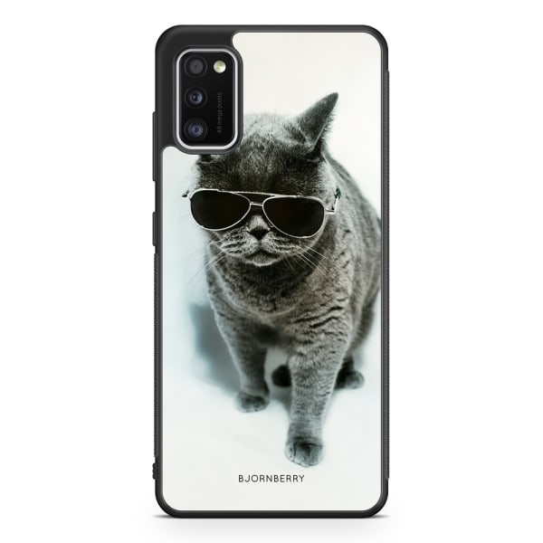 Bjornberry Skal Samsung Galaxy A41 - Katt Glasögon