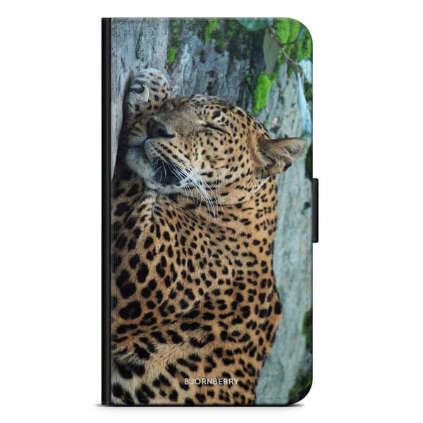 Bjornberry Plånboksfodral Sony Xperia 5 - Sovande Leopard