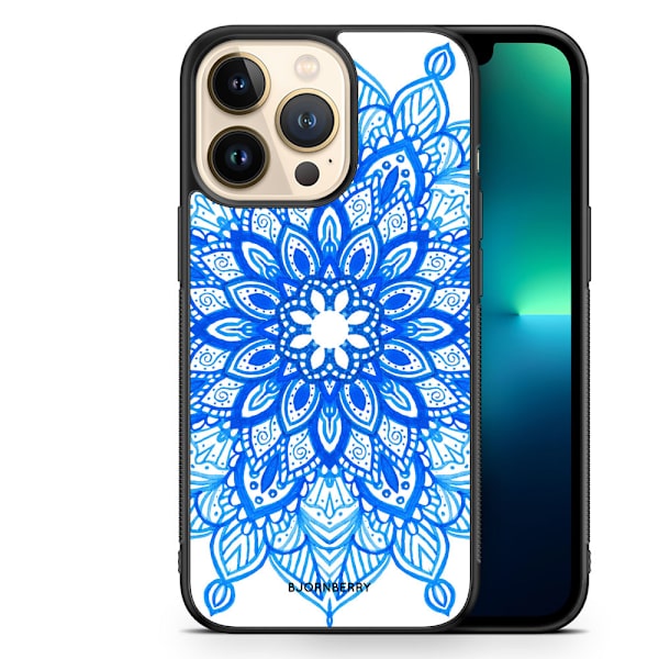 Bjornberry Skal iPhone 13 Pro - Blå Mandala