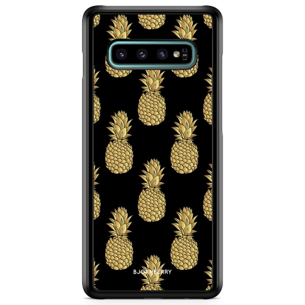 Bjornberry Skal Samsung Galaxy S10 Plus - Guldiga Ananas