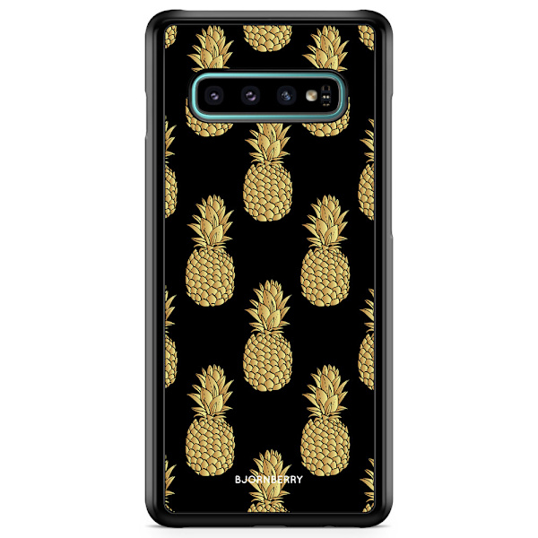 Bjornberry Skal Samsung Galaxy S10 Plus - Guldiga Ananas