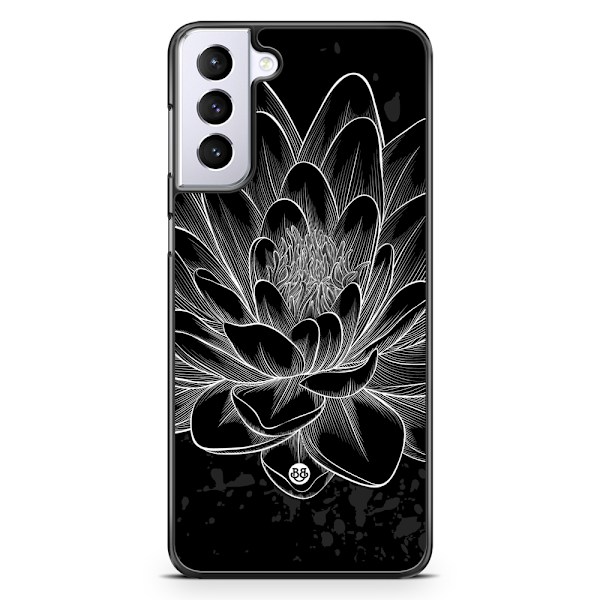 Bjornberry Skal Samsung Galaxy S21 Plus - Svart/Vit Lotus
