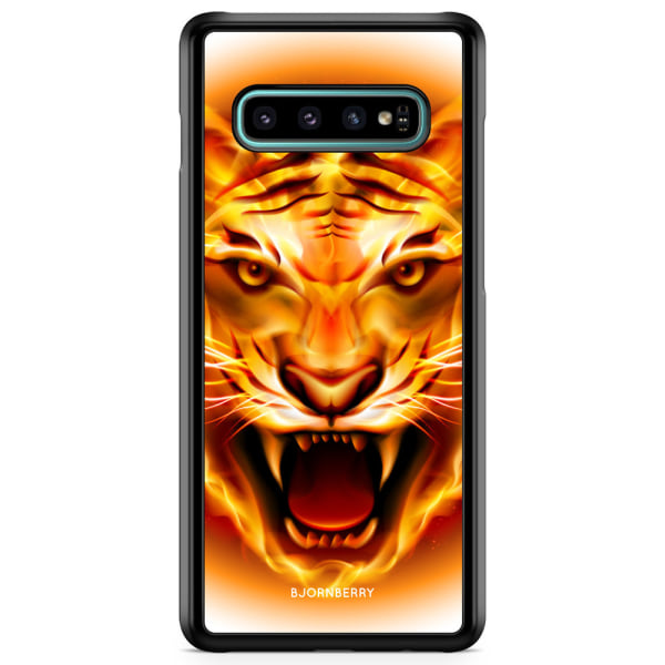 Bjornberry Skal Samsung Galaxy S10 Plus - Flames Tiger