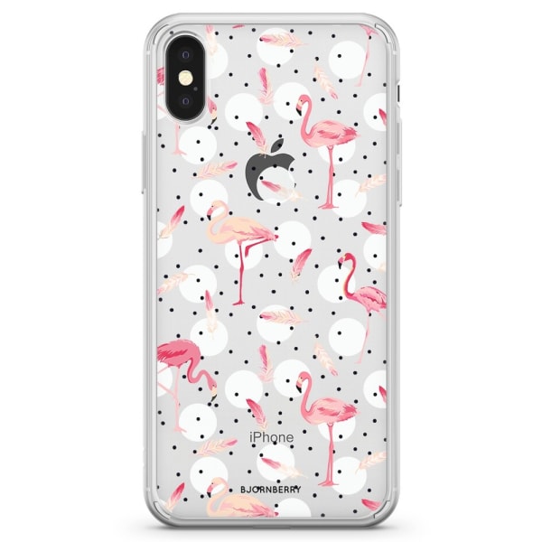 Bjornberry Skal Hybrid iPhone X / XS - Flamingos