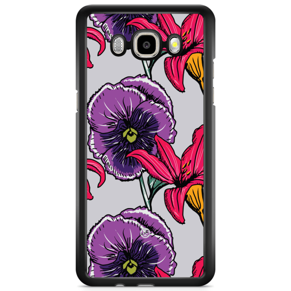 Bjornberry Skal Samsung Galaxy J5 (2015) - Lila/Cerise Blomster