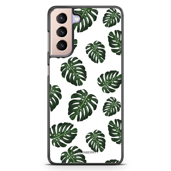 Bjornberry Skal Samsung Galaxy S21 - Monstera Mönster