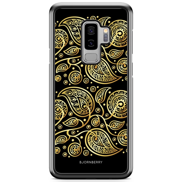 Bjornberry Skal Samsung Galaxy S9 Plus - Guld Blommor