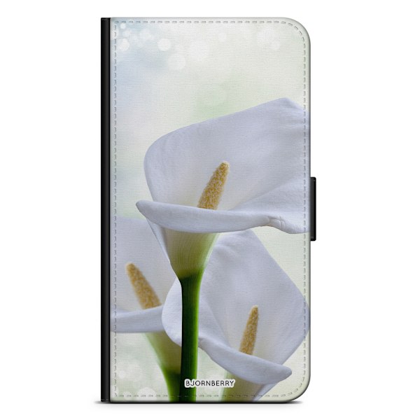 Bjornberry Fodral Samsung Galaxy A70 - Vit Blomma