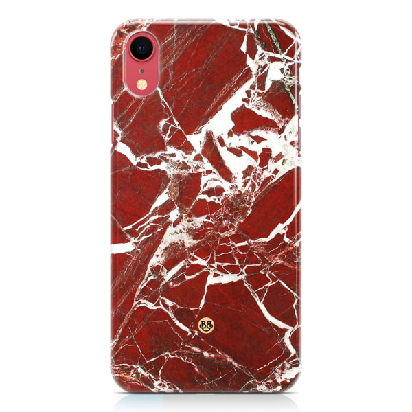 Bjornberry iPhone XR Premium Skal - Red Marble