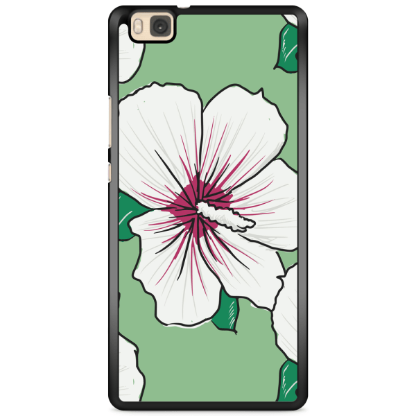 Bjornberry Skal Huawei P8 Lite - Gräddvita Blommor