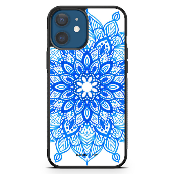 Bjornberry Hårdskal iPhone 12 - Blå Mandala