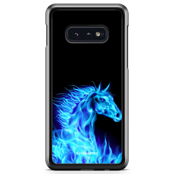 Bjornberry Skal Samsung Galaxy S10e - Flames Horse Blå