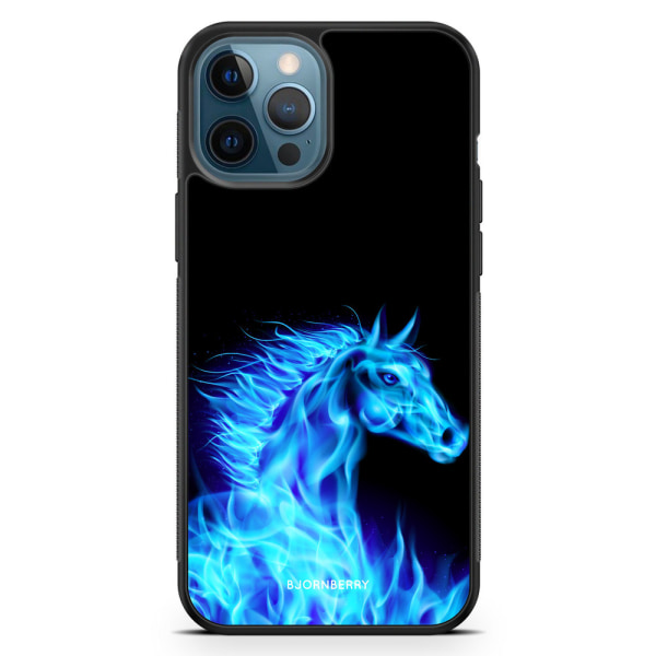 Bjornberry Hårdskal iPhone 12 Pro - Flames Horse Blå