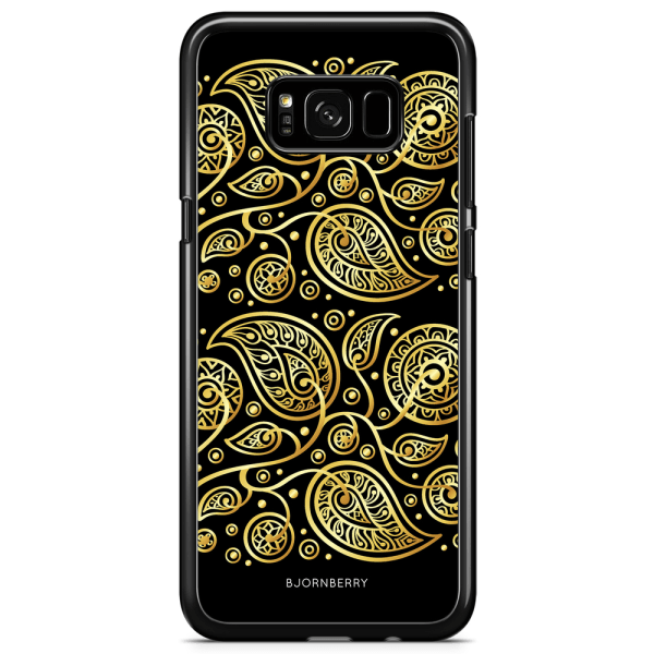 Bjornberry Skal Samsung Galaxy S8 - Guld Blommor