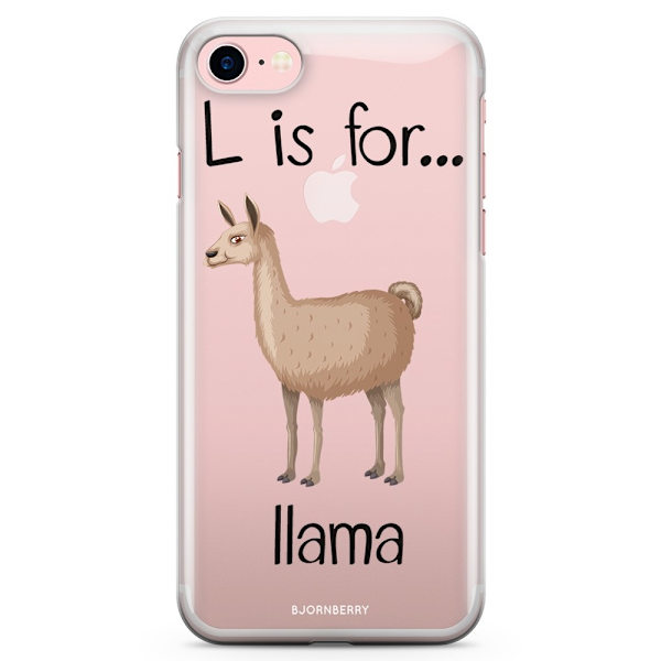 Bjornberry iPhone 7 TPU Skal - L is for Lama