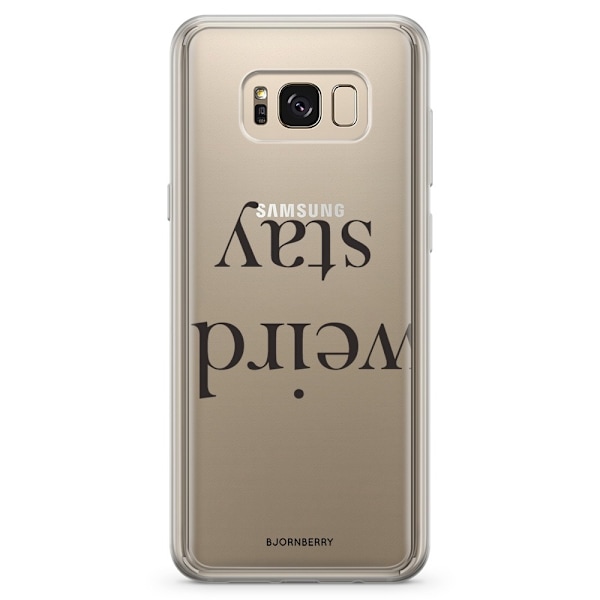 Bjornberry Skal Hybrid Samsung Galaxy S8+ - STAY WEIRD Svart