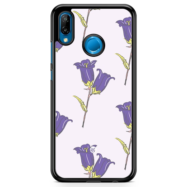 Bjornberry Skal Huawei P20 Lite - Vilda Lila Blommor