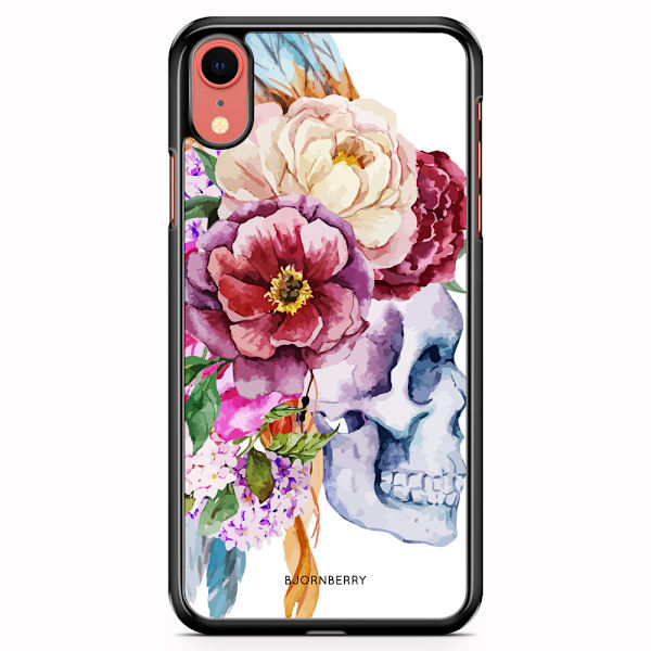 Bjornberry Skal iPhone XR - Dödskalle Blommor