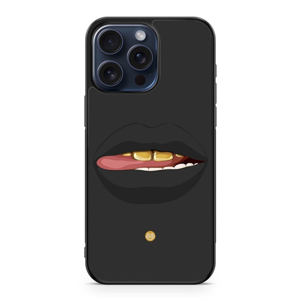 Bjornberry Skal iPhone 15 Pro Max - Läppar Guld