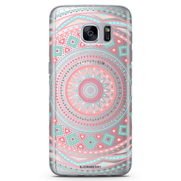 Bjornberry Samsung Galaxy S7 Edge TPU Skal -Pastell Mandala