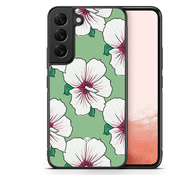 Bjornberry Skal Samsung Galaxy S23 Plus -Gräddvita Blommor