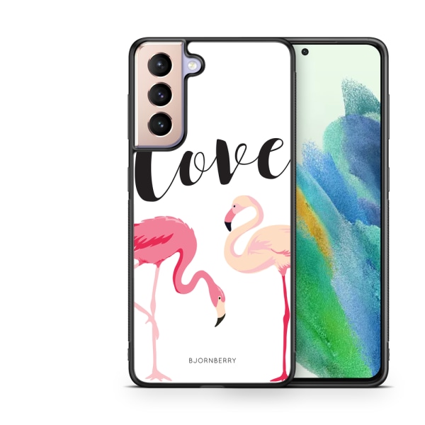 Bjornberry Skal Samsung Galaxy S21 FE 5G - Love Flamingo