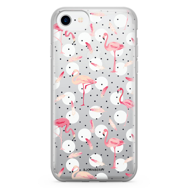 Bjornberry Skal Hybrid iPhone 7 - Flamingos