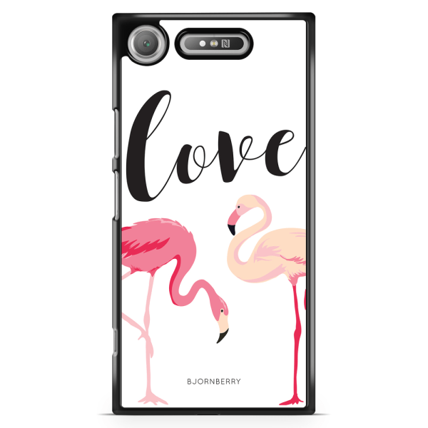 Bjornberry Sony Xperia XZ1 Skal - Love Flamingo