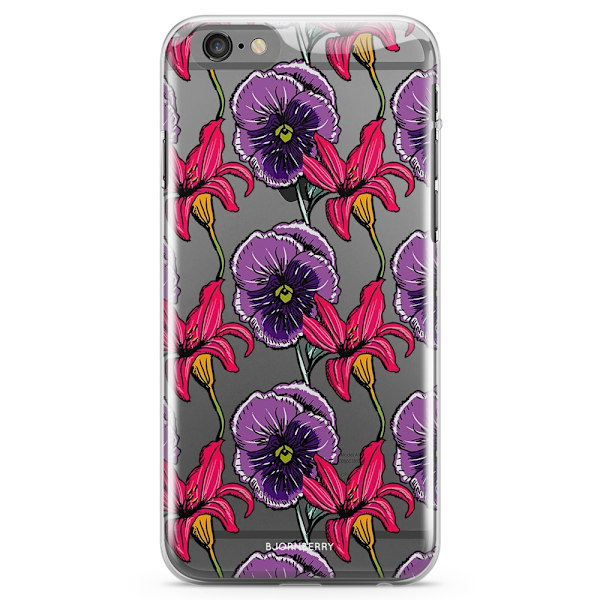 Bjornberry iPhone 6 Plus/6s Plus TPU Skal - Blommor