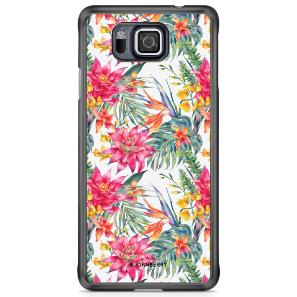 Bjornberry Skal Samsung Galaxy Alpha - Exotiska Blommor