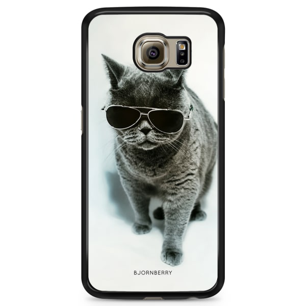 Bjornberry Skal Samsung Galaxy S6 Edge - Katt Glasögon