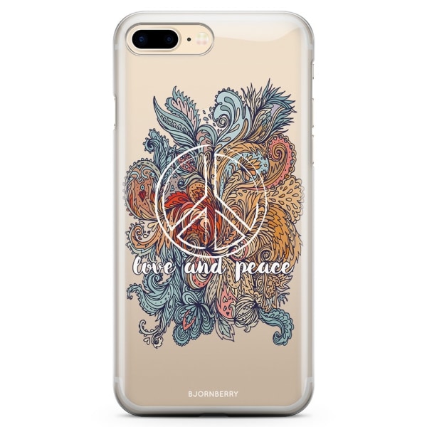 Bjornberry iPhone 7 Plus TPU Skal - Love and peace