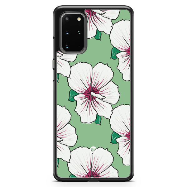 Bjornberry Skal Samsung Galaxy S20 Plus - Gräddvita Blommor