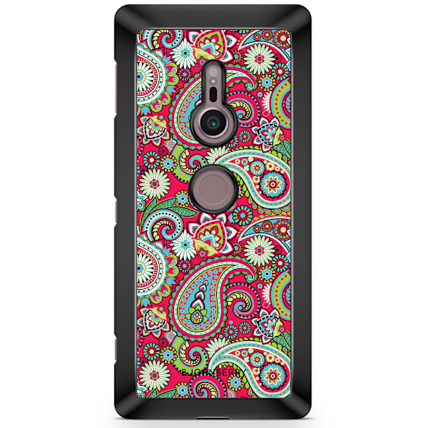 Bjornberry Sony Xperia XZ2 Skal - Röd Paisley
