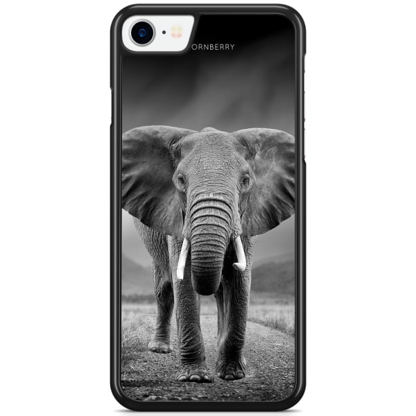 Bjornberry Skal iPhone 7 - Svart/Vit Elefant
