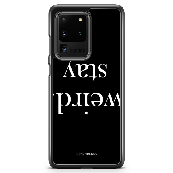Bjornberry Skal Samsung Galaxy S20 Ultra - STAY WEIRD Vit