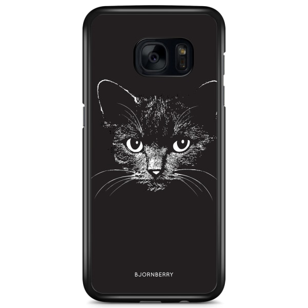 Bjornberry Skal Samsung Galaxy S7 Edge - Svart/Vit Katt