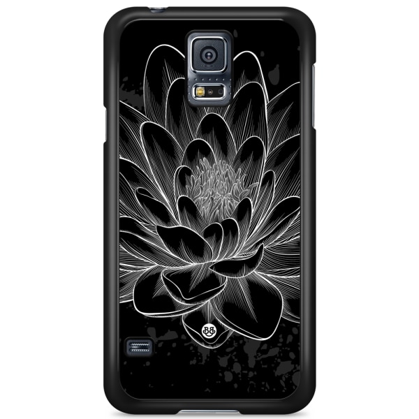 Bjornberry Skal Samsung Galaxy S5/S5 NEO - Svart/Vit Lotus
