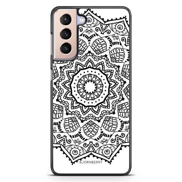 Bjornberry Skal Samsung Galaxy S21 - Svart Mandala