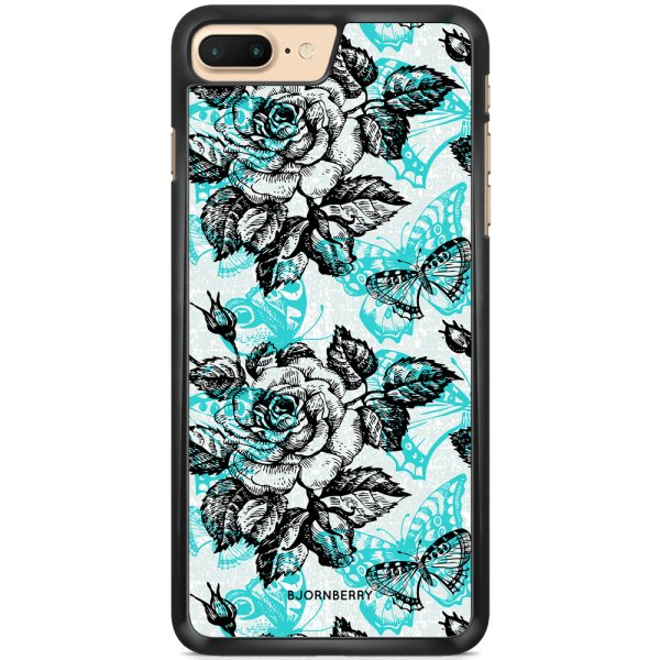 Bjornberry Skal iPhone 7 Plus - Fjärilar & Rosor