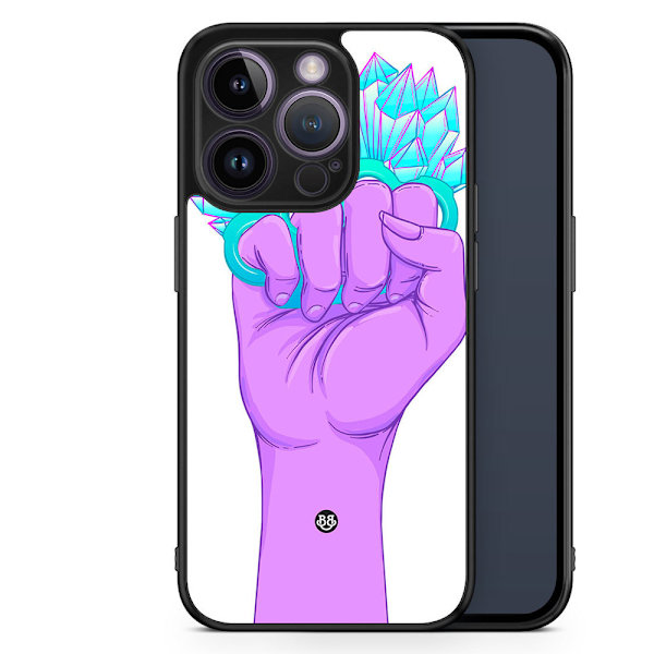Bjornberry Skal iPhone 14 Pro -Kristaller & Hand