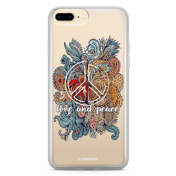 Bjornberry Skal Hybrid iPhone 7 Plus - Love and peace