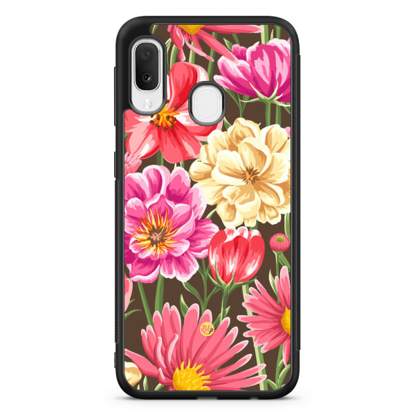 Bjornberry Skal Samsung Galaxy A20e - Sömlösa Blommor
