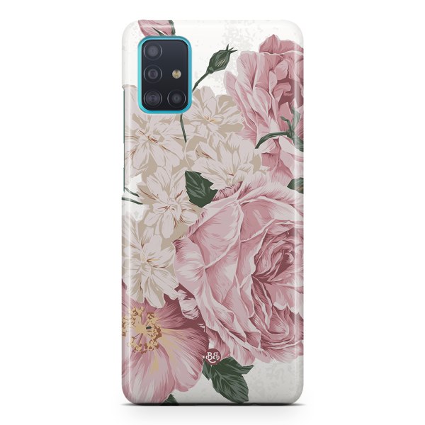 Bjornberry Samsung Galaxy A51 Premiumskal - Pink Roses